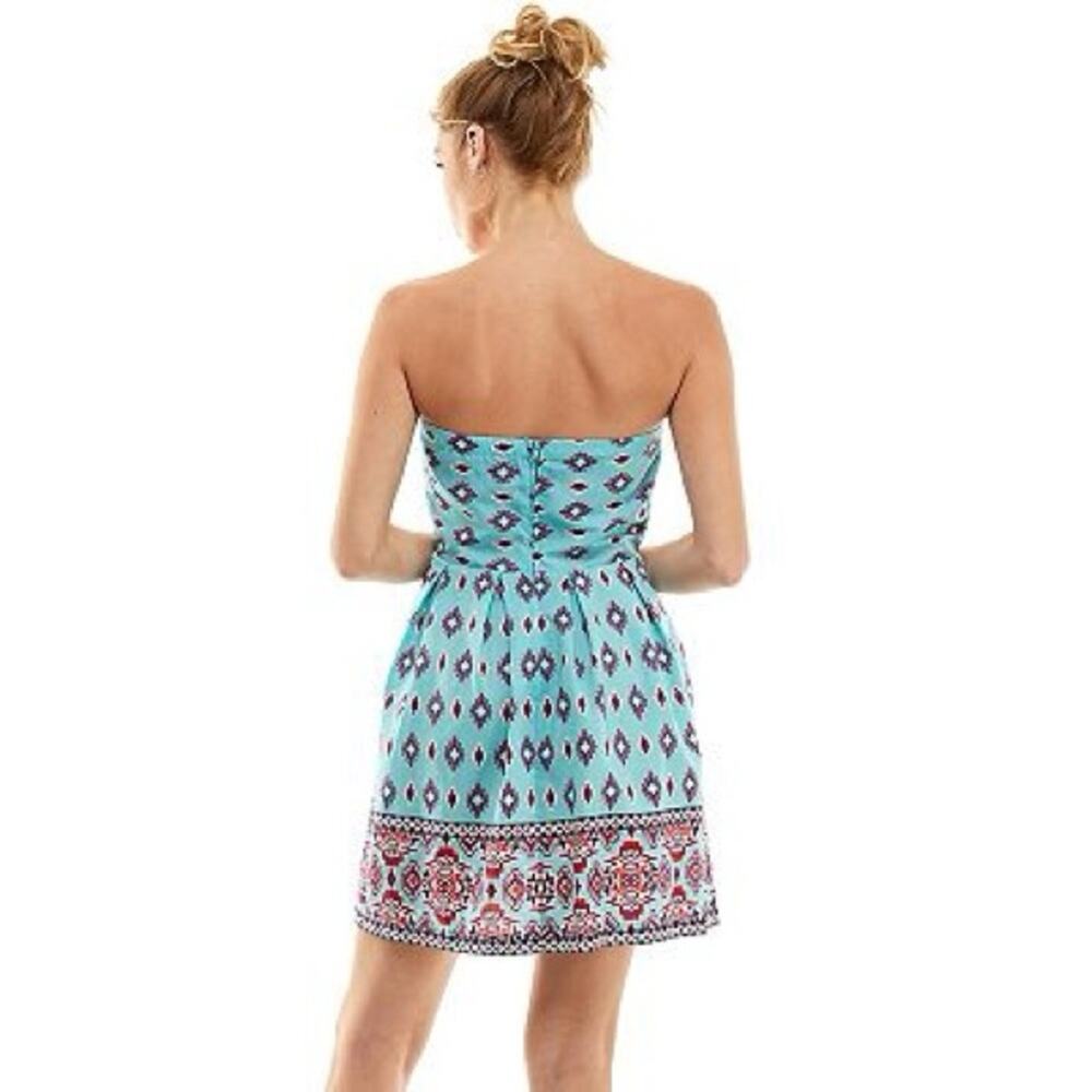 Y2K Juniors' As U Wish Strapless Skater Dress M - Picture 2 of 4